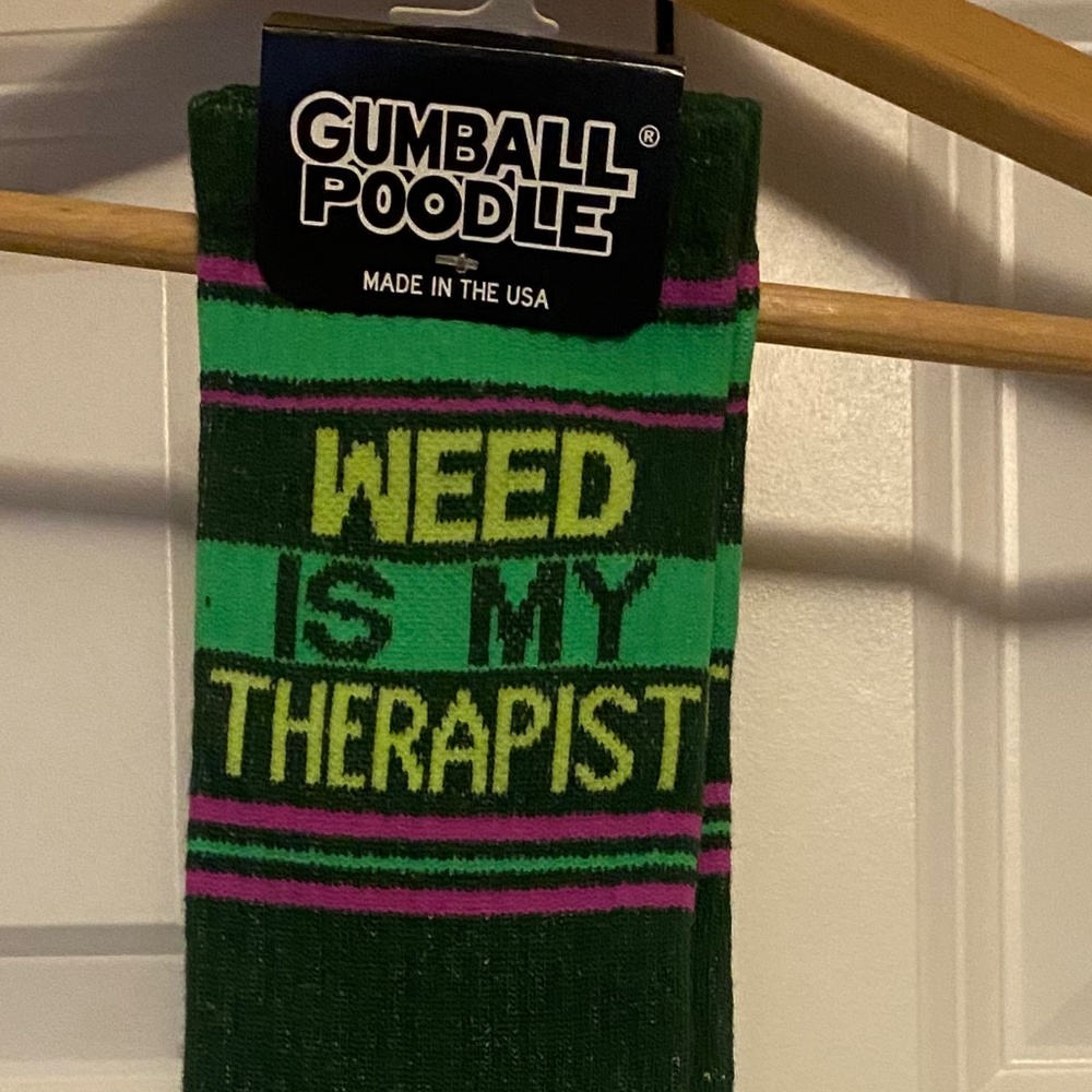 Weed is my Therapist Unisex Socks